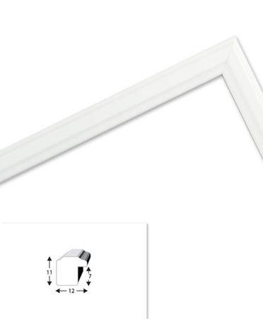 Biała ramka drewniana na zdjęcia DRWA 1 25x38 cm
