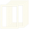 Pakiet 5 szt. Passe Partout 60x80 (50x70) BIAŁY IVORY