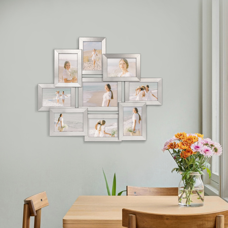 Multirama MULTI HEN S ramka na zdjęcia na 9 zdjęć - srebrna