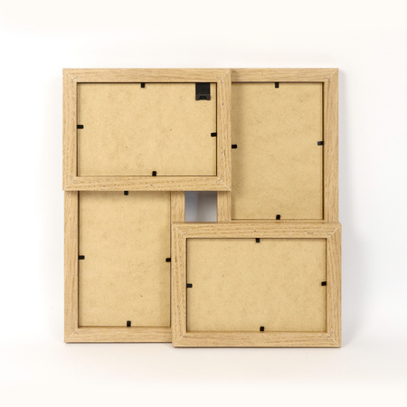 Multirama MULTI HEN 0 ramka na zdjęcia. Dębowa multirama na cztery zdjęcia