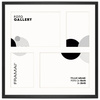 Foto Galeria 40x40 cm kolor czarny Ramka na 4 zdjęcia 10x15 cm i 15x21 cm z Passe Partout