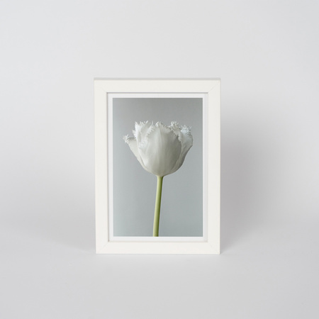 Pakiet 5 szt. białych ramek drewnianych na zdjęcia PINIA 1 10x15 cm