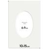 Passe partout 10x15 (6x9) OWAL SNOW WHITE