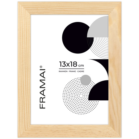 Ramka z drewna surowego na zdjęcia RAW 13x18 cm