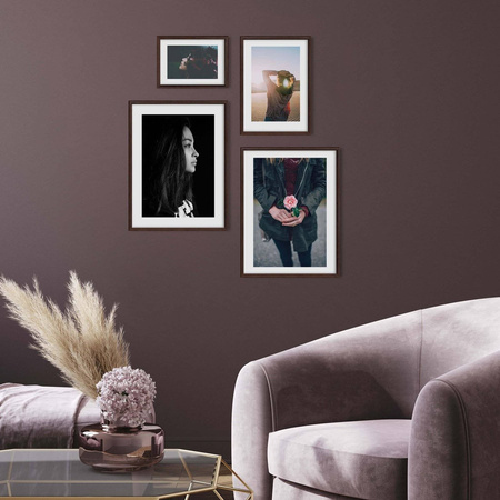 Zestaw brązowych ramek galeria 44 GF0008