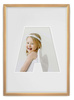 Ramka na zdjęcia LITERKA "A" 21x30 cm jasne drewno z białym passe partout