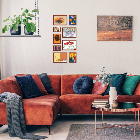 Zestaw brązowych ramek galeria 5 GF0004