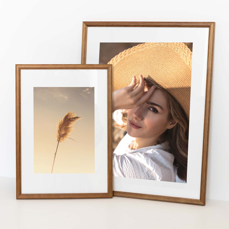 Ramka drewniana DRWA 3 kolor dąb 28x35 cm