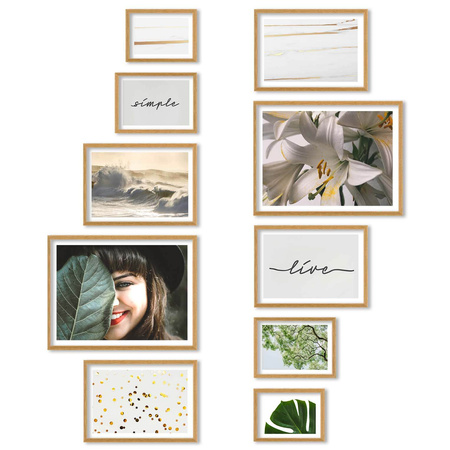 Zestaw ramek PINIA 00 GF0039 - galeria ramek na 10 zdjęć