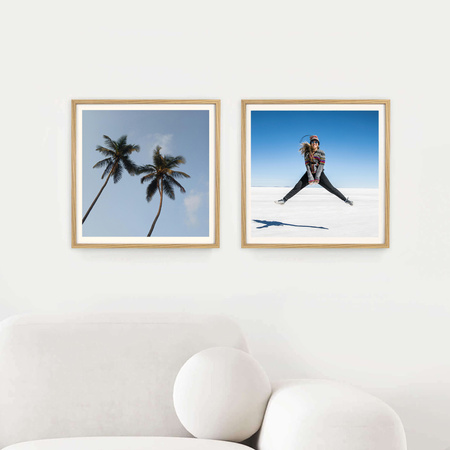 Ramka na zdjęcia 40x40 cm w dębowym kolorze FDM 02