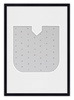 Ramka na zdjęcia LITERKA "U" 21x30 cm czarna z białym passe partout