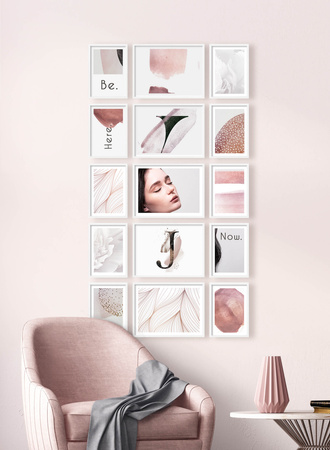 Zestaw białych ramek PINIA 1 GF0029 - galeria na 15 zdjęć