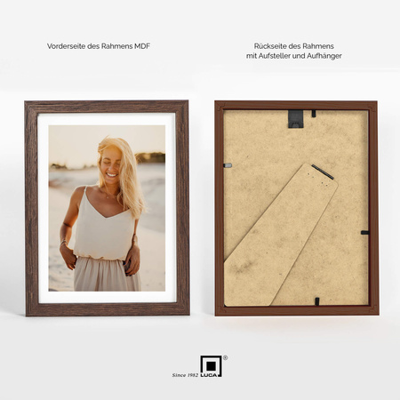 Brązowa ramka na zdjęcie FDM M6 15x20 cm