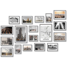 Zestaw szarych ramek galeria Pinia 05 GF0006