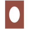 Passe partout 10x15 (6x9) OWAL CZERWONY CAYENNE