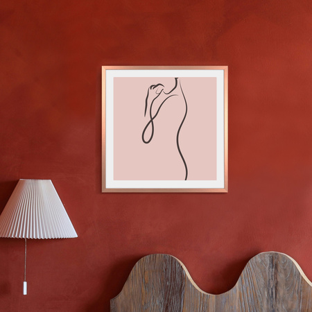 Miedziana ramka na zdjęcie LUX M 40x40 cm