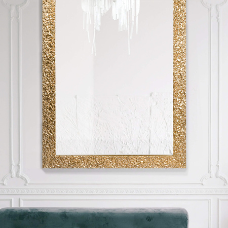 Lustro w złotej ramie LUCA LU-2095