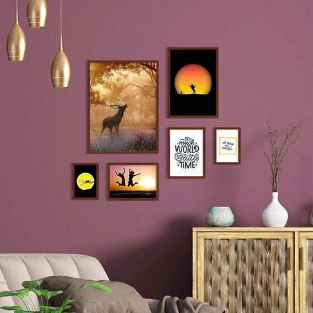 Zestaw brązowych ramek galeria Pinia 3 GF0010