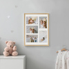 Foto Galeria 30x40 cm kolor dębowy Ramka na 5 zdjęcia 10x15 cm z Passe Partout