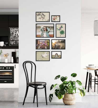 Zestaw czarnych ramek galeria HIT 02 GF0009