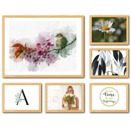 Zestaw naturalnych ramek galeria Pinia 0 GF0002