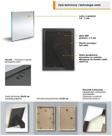 Pakiet ramek drewnianych DRZ A S DWUPAK 30x40 cm