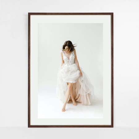 Brązowa ramka na zdjęcie FDM M6 50x70 cm