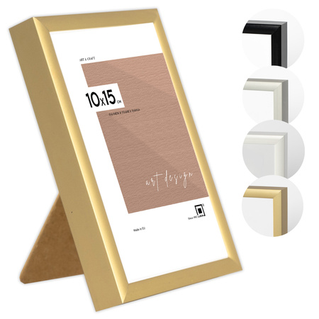 Złota ramka aluminiowa na zdjęcia Royall 10x15 cm
