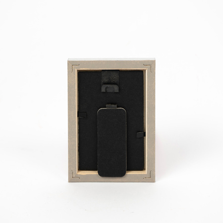 Srebrna ramka drewniana na zdjęcia EKO S2 6x9 cm