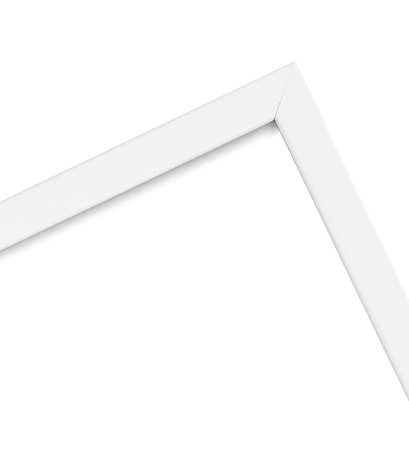 Ramka na zdjęcia LITERKA "S" 21x30 cm biała z białym passe partout