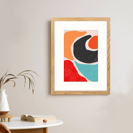 Brązowa ramka na zdjęcia HEN PASS 01 30x40 cm z passe partout (21x30)