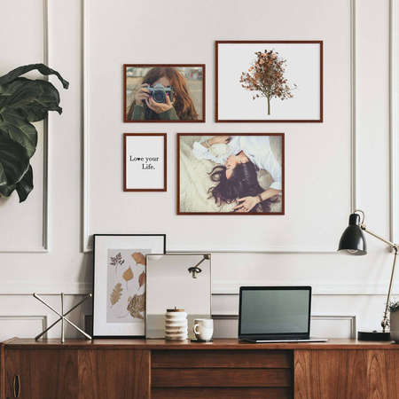 Zestaw brązowych ramek galeria Pinia 4 GF0008