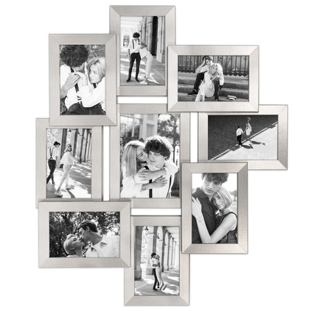 Multirama MULTI HEN S ramka na zdjęcia na 9 zdjęć - srebrna