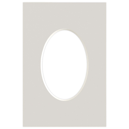 Passe partout 10x15 (6x9) OWAL SZARY FOG