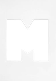 Passe Partout okienko w kształcie LITERKI "M"