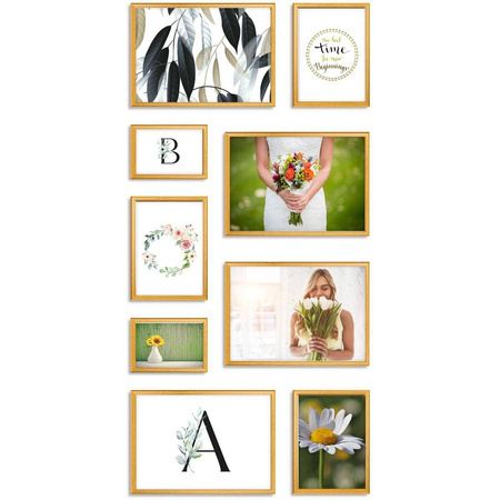 Zestaw złotych ramek galeria Z GF0004