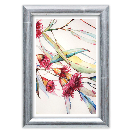 Srebrna ramka drewniana na zdjęcia EKO S2 25x38 cm