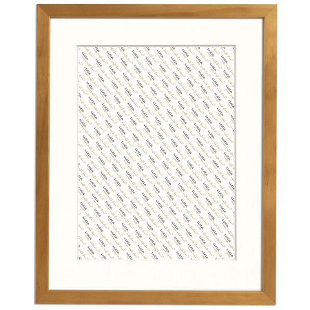 Brązowa ramka drewniana z Passe Partout AGA W 0N - 24x30 (18x24)