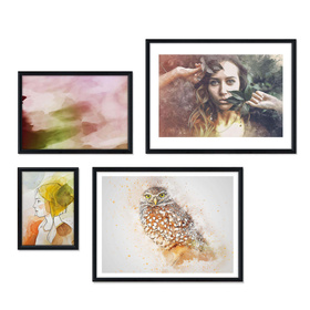 Zestaw czarnych ramek galeria HIT 02 GF0008