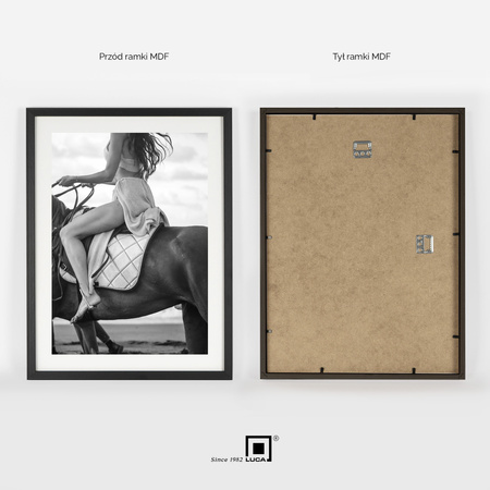 Pakiet 3 szt. czarnych ramek na zdjęcia FDM M2 30x40 cm