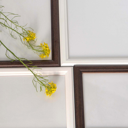 Ciemnobrązowa ramka drewniana DRWA 44 15x15 cm