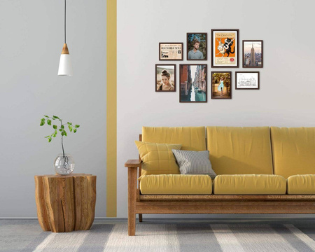 Zestaw brązowych ramek galeria PRESTO 44 GF0007