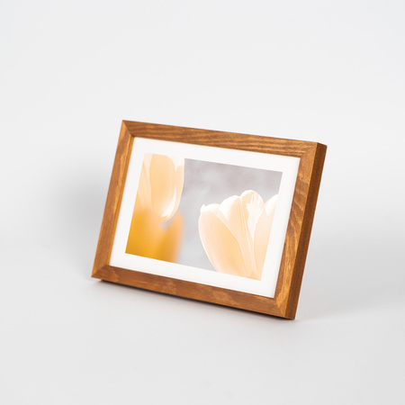 Pakiet 5 szt. ramek drewnianych na zdjęcia ciepłe drewno PINIA 10 10x15 cm