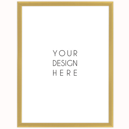 Złota ramka aluminiowa na zdjęcia Royall 18x24 cm