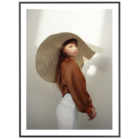 Czarna ramka aluminiowa QAL 60x80 cm