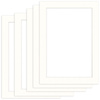 Pakiet 5 szt. Passe Partout 50x70 (40x60) BIAŁY SNOW WHITE