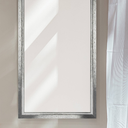 Lustro w srebrnej ramie LUCA LU-2255