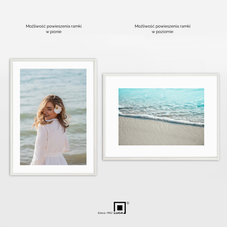 Pakiet 2 szt. białych ramek na zdjęcia FDM 1 - 50x70 cm