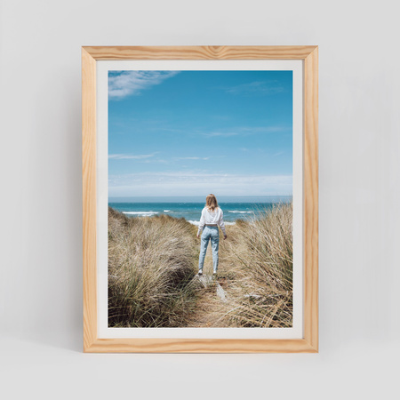 Ramka z drewna surowego na zdjęcia RAW 30x40 cm