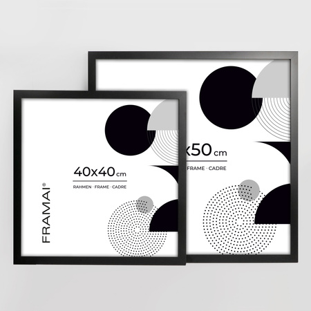 Czarna ramka na zdjęcia HEN 2 40x40 cm
